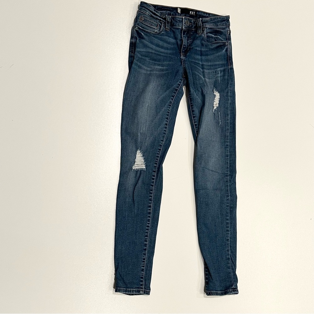 KUT FROM THE KLOTH LIGHTLY DISTRESSED MIA TOOTHPICK SKINNY JEANS